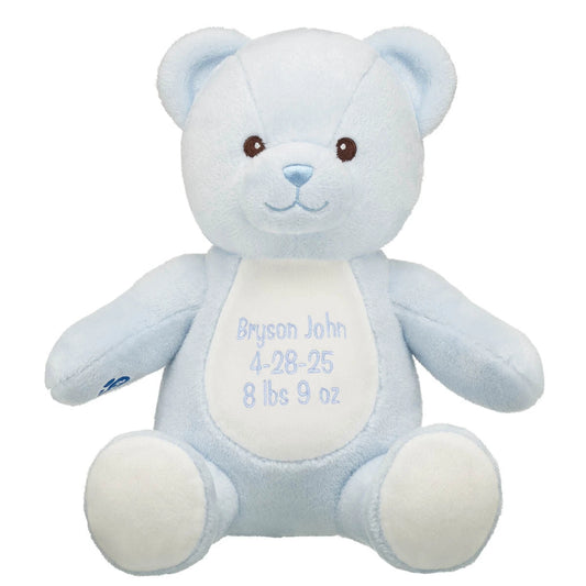 Embroidered Baby Blue Teddy Bear | Build-A-Bear® - US 8968