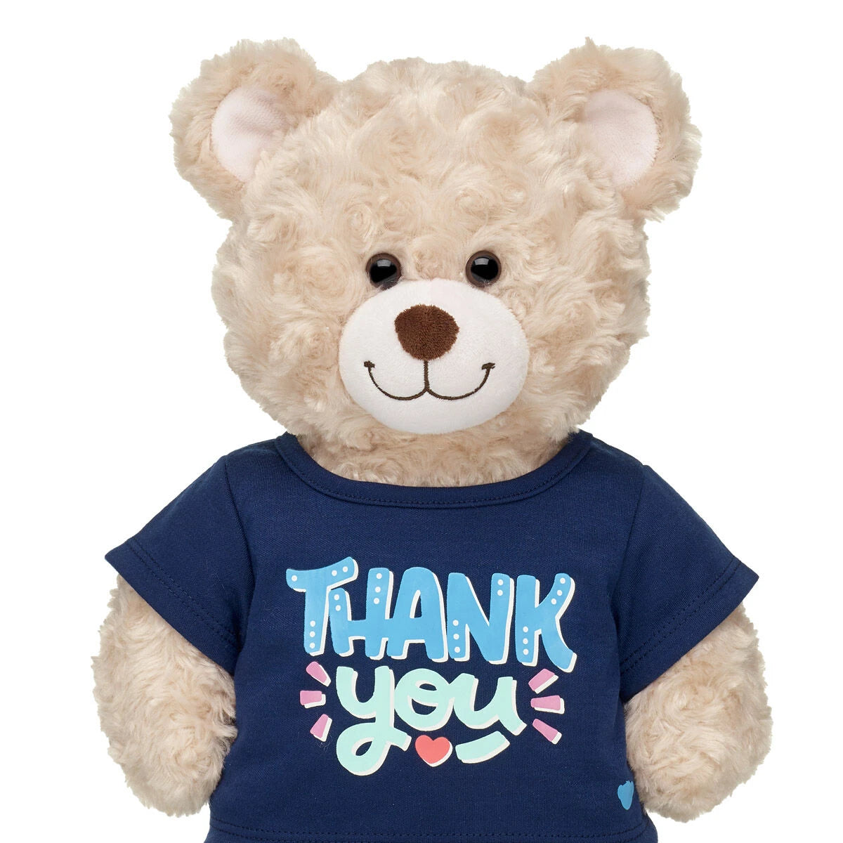"Thank You" Plush Toy T-Shirt - Navy Blue - US 4829