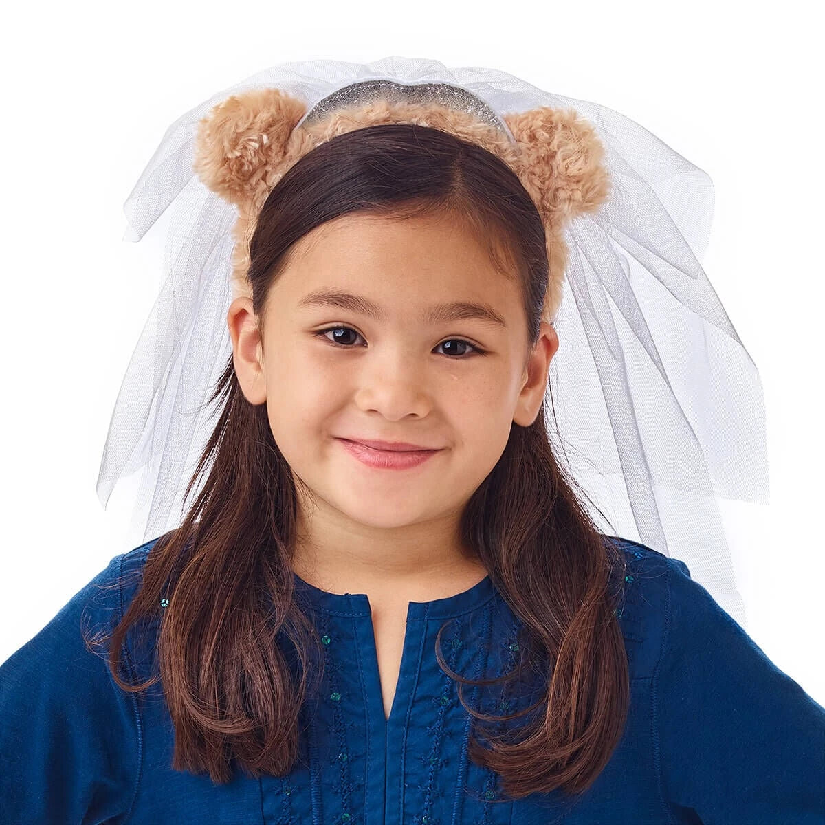 Bear Ears Headband and Veil for Kids - US 2318