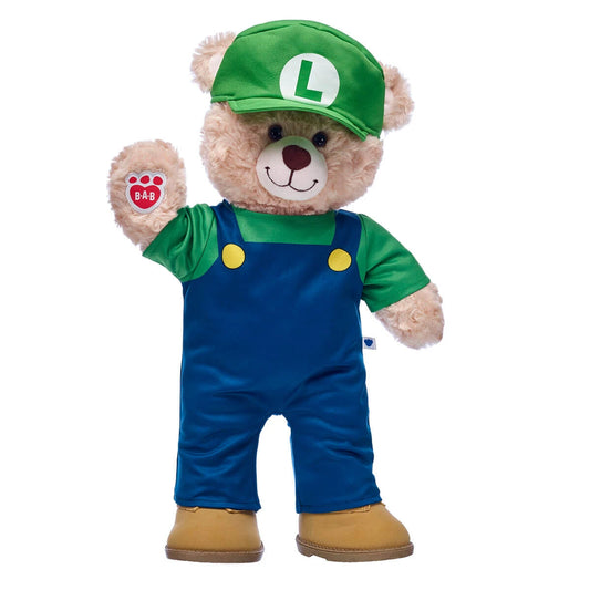 Super Mario Luigi Costume | Build-A-Bear - US 7656