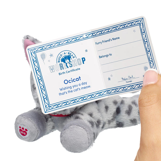 Build-A-Bear Mini Beans Promise Pets Ocicat Stuffed | BAB - US 6453