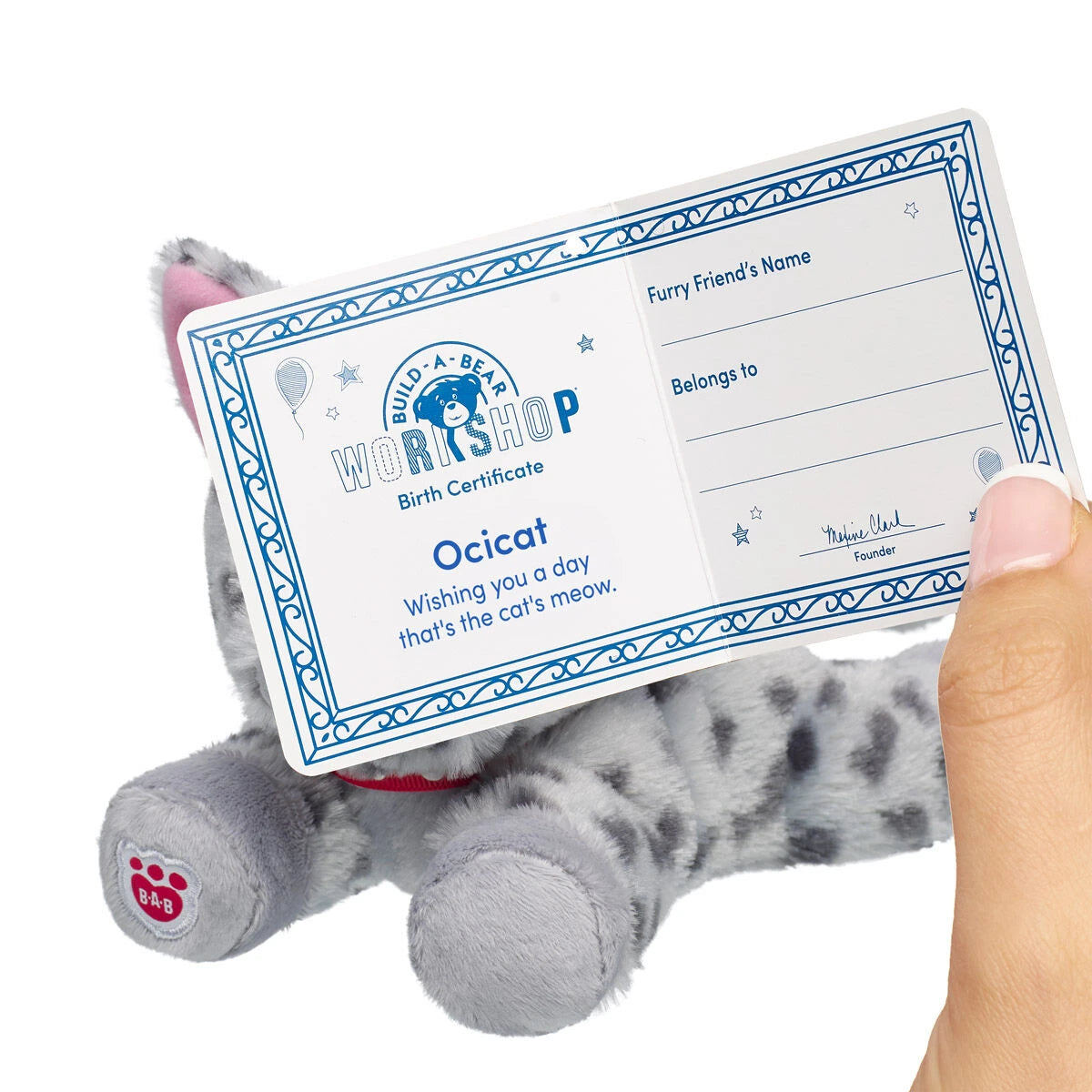 Build-A-Bear Mini Beans Promise Pets Ocicat Stuffed | BAB - US 6453