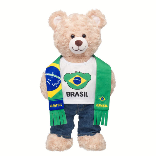Brazil Scarf & T-Shirt Set | Build-A-Bear - US 8249