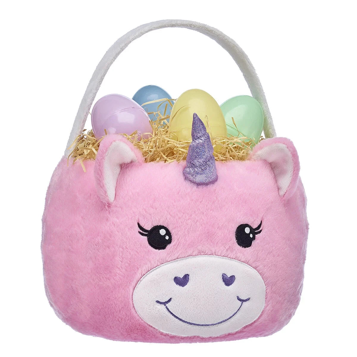 Pink Unicorn Basket for Stuffed Animals | Build-A-Bear® - US 8899