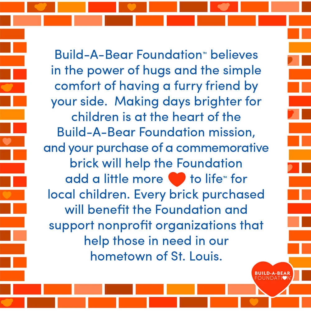 Build-A-Bear Foundation Deluxe Commemorative Brick - US 0051