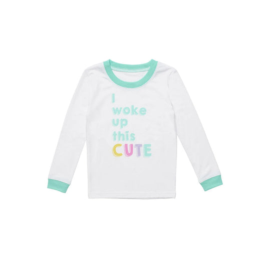 Build-A-Bear Pajama Shop™ "I Woke Up This Cute" PJ Top - Toddler and Youth - US 4691