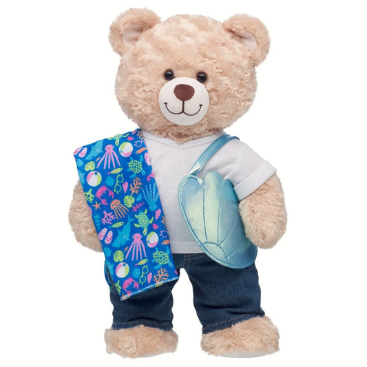 Seashell Tote & Beach Towel Set | Build-A-Bear - US 5573