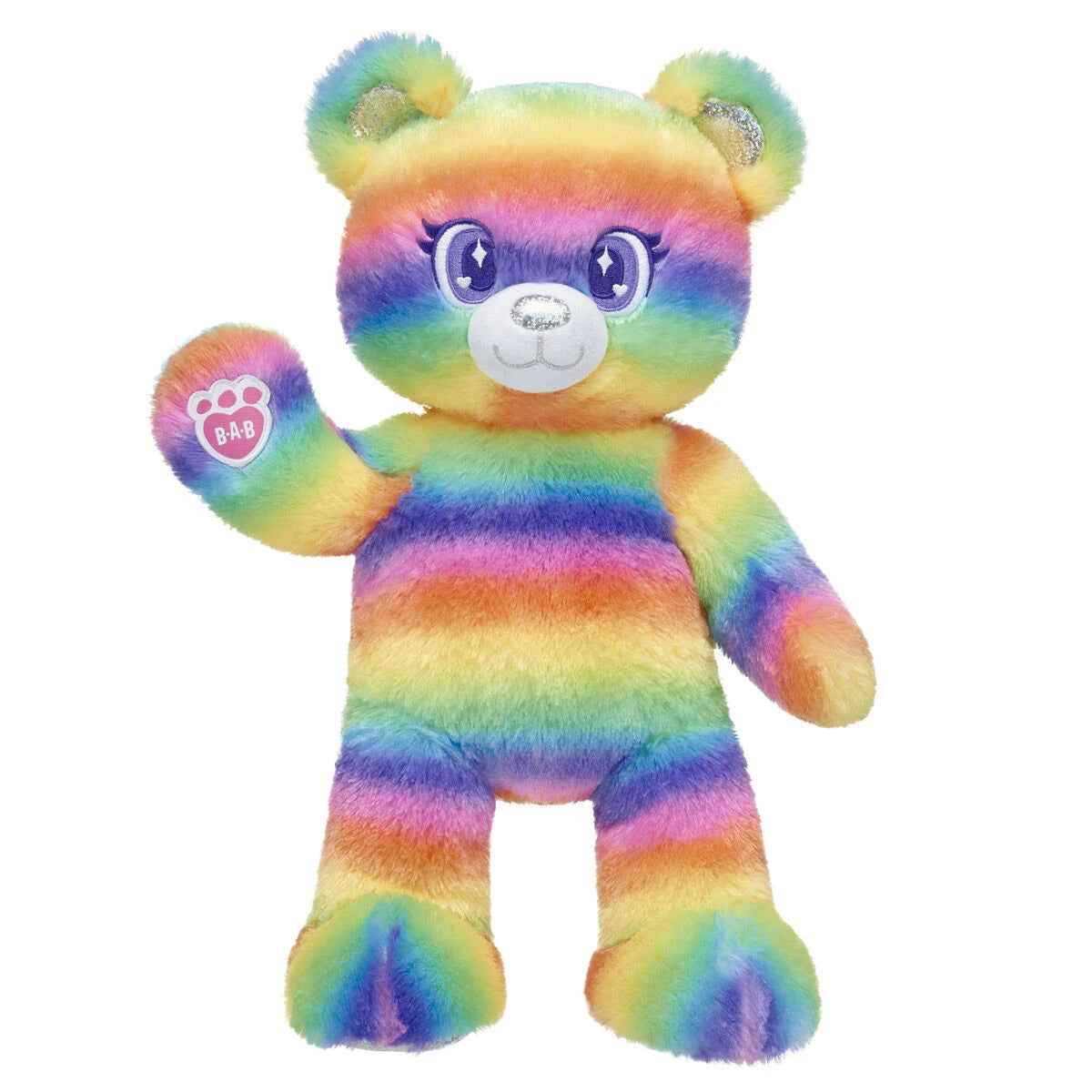 Rainbow Stripes Teddy Bear - US 5330