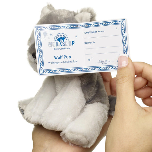 Build-A-Bear Mini Beans Wolf Pup Stuffed Animal | Build-A-Bear® - US 6309