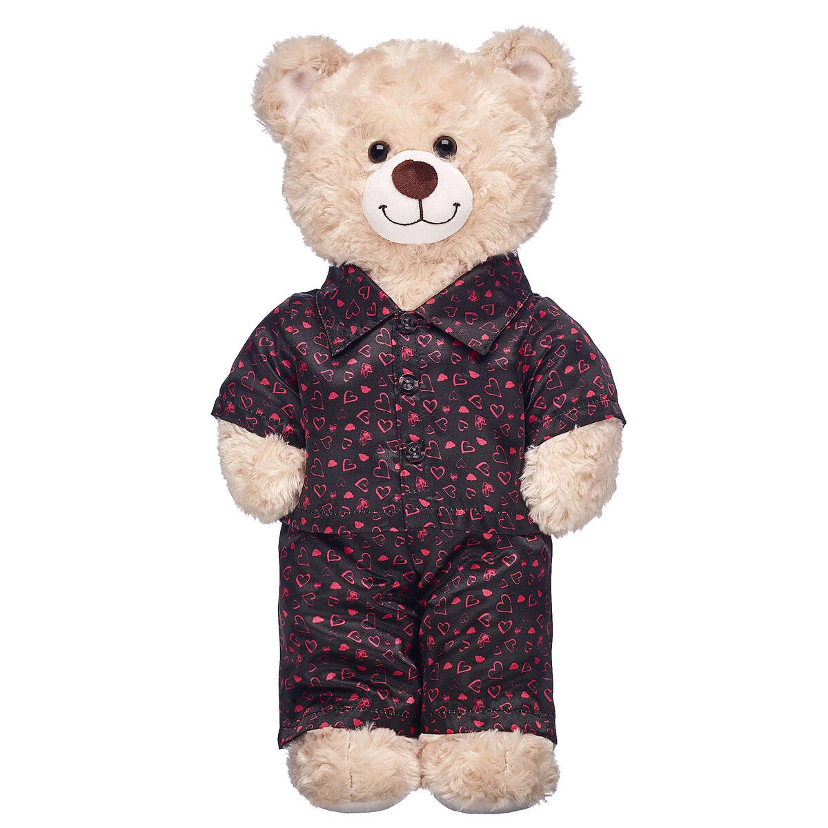 Black Heart Satin Pajamas for Stuffed Animals | Build-A-Bear® - US 8996