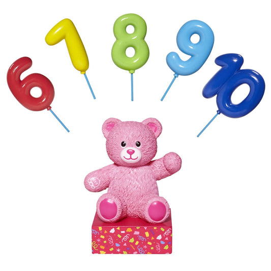 Build-A-Bear® Pink Bear Base with CeleBEARate Balloon Inserts (6-10) - US 8083