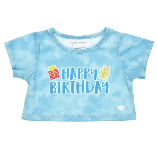 Blue Tie-Dye Birthday T-Shirt for Plush Toys | Build-A-Bear® - US 4067