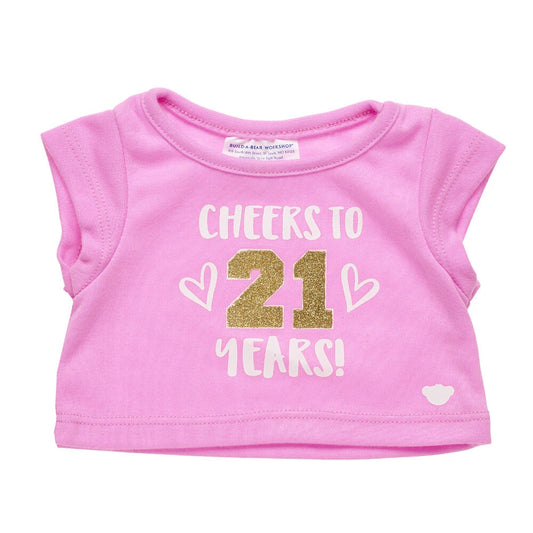 Online Exclusive Cheers to 21 Years T-Shirt | Shop at Build-A-Bear® - US 3460