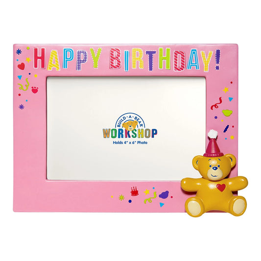 Build-A-Bear® Happy BEARthday! Pink Photo Frame - US 5229