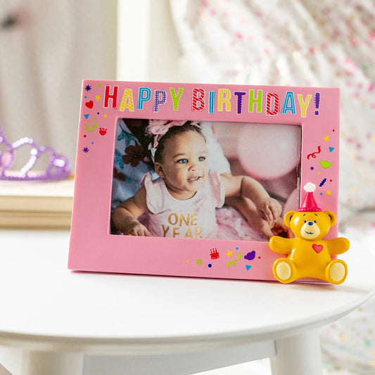 Build-A-Bear® Happy BEARthday! Pink Photo Frame - US 5229