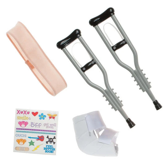 Silver Crutches Set 5 pc. for Stuffed Animals | Build-A-Bear® - US 0411