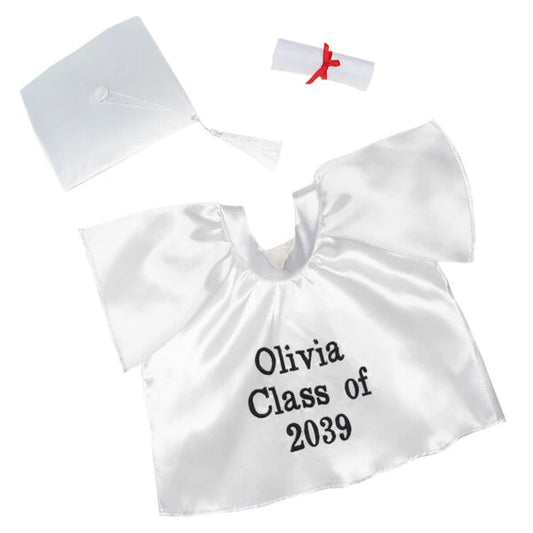 Personalized Embroidered White Graduation Set | Build A Bear - US 6090