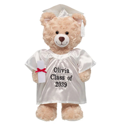 Personalized Embroidered White Graduation Set | Build A Bear - US 8135
