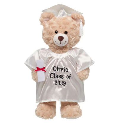 Personalized Embroidered White Graduation Set | Build A Bear - US 3938