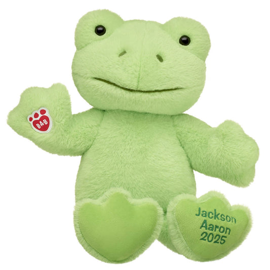 Personalized Embroidered Green Frog Plush Toy | Build-A-Bear® - US 2787