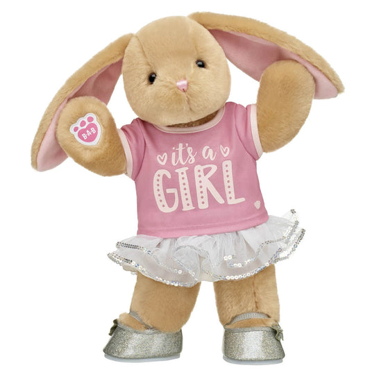 Pawlette™ Bunny Plush "It's a Girl" Gift Set | Build-A-Bear® - US 5725