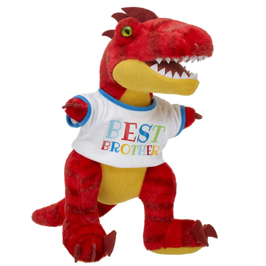 Red Raptor Stuffed Animal "Best Brother" Gift Set | Build-A-Bear® - US 3978