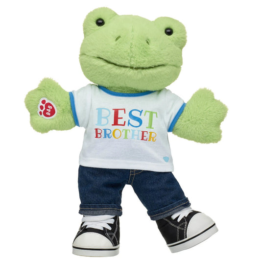 Spring Green Frog Stuffed Animal "Best Brother" Gift Set | Build-A-Bear® - US 6056