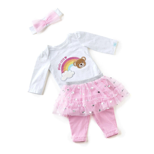 Pink Baby Tutu Outfit - Size 9 Months | Build-A-Bear® - US 6423