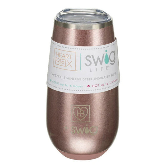 6 oz. HeartBox x Swig Life Stemless Flute | Build-A-Bear® - US 1307