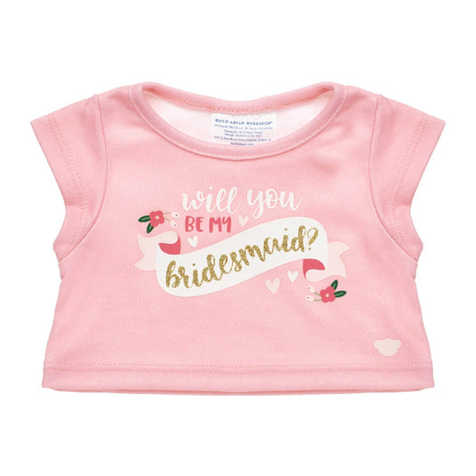 "Will You Be My Bridesmaid?" T-Shirt for Stuffed Animals | Build-A-Bear® - US 2446