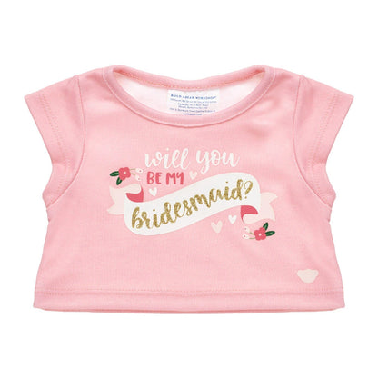"Will You Be My Bridesmaid?" T-Shirt for Stuffed Animals | Build-A-Bear® - US 0167