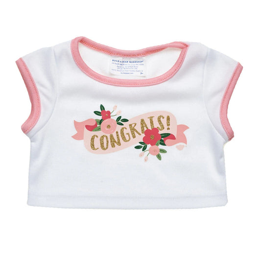 Floral Congrats T-Shirt for Stuffed Animals | Build-A-Bear® - US 5845