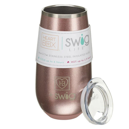 6 oz. HeartBox x Swig Life Stemless Flute | Build-A-Bear® - US 1180