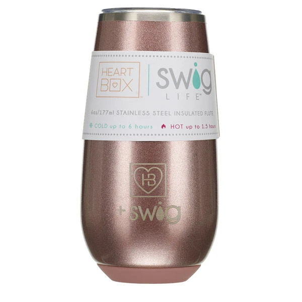 6 oz. HeartBox x Swig Life Stemless Flute | Build-A-Bear® - US 6222