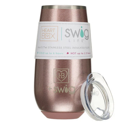 6 oz. HeartBox x Swig Life Stemless Flute | Build-A-Bear® - US 1307