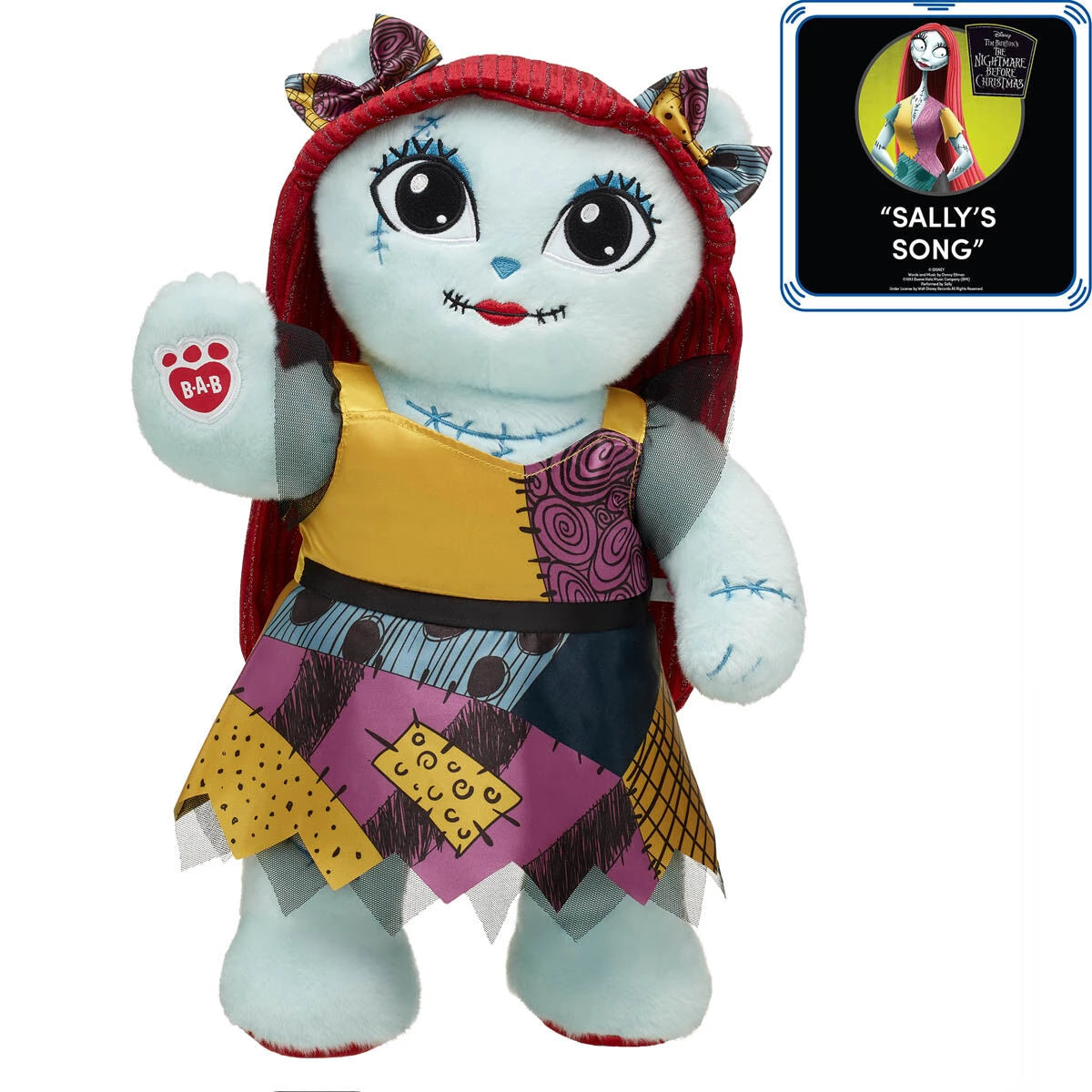 Online Exclusive Disney Tim Burton's The Nightmare Before Christmas Sweet Sally Plush Gift Set with Sound | Build-A-Bear® - US 5135