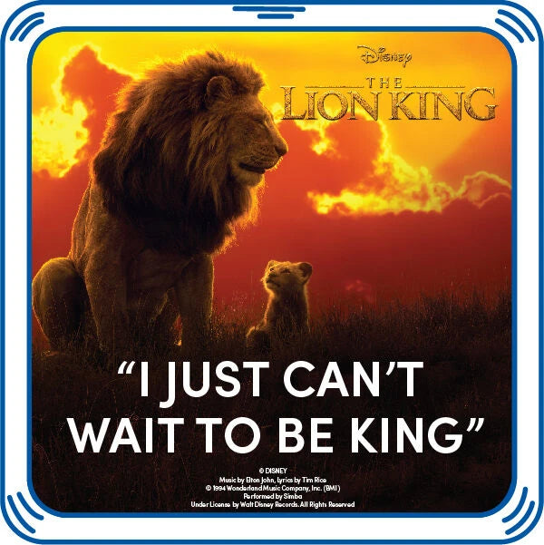 "I Just Can't Wait to Be King" Plush Toy Sound Chip | Build-A-Bear® - US 2571