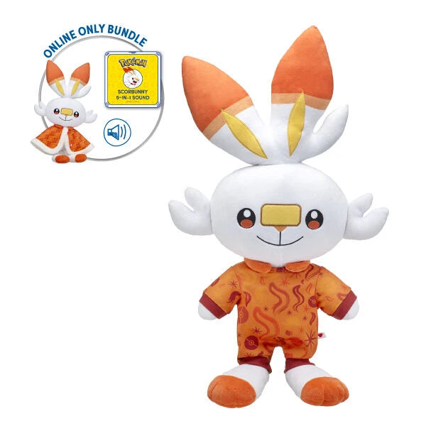 Pokémon Scorbunny Plush Bundle | Build-A-Bear® - US 5291
