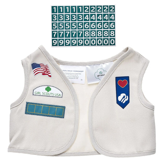 Girl Scout Cadette/Senior/Ambassador Uniform Vest for Stuffed Animals | Build-A-Bear® - US 8639