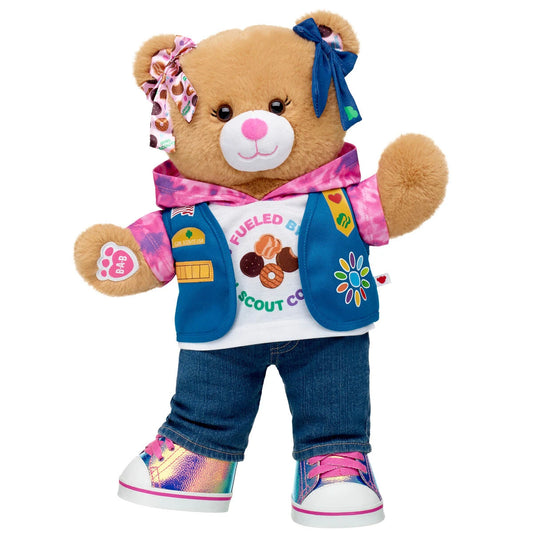 Girl Scout Cookie Teddy Bear Daisy Gift Set w/ Bows | BAB - US 7767
