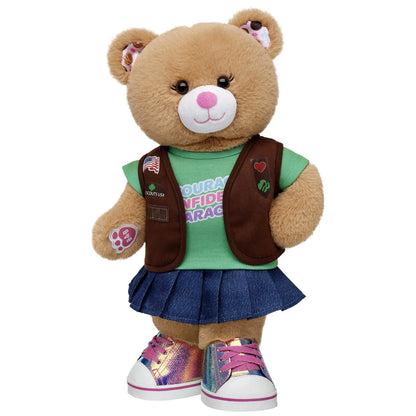 Girl Scout Cookie Teddy Bear Brownie Gift Set | BAB - US 6645