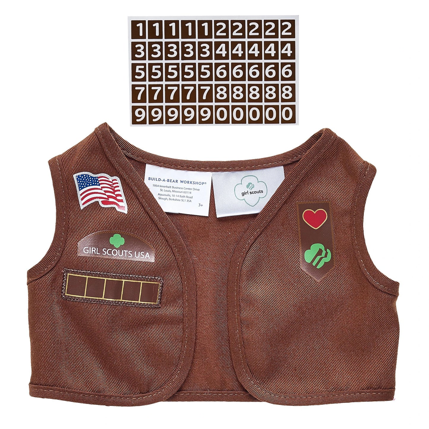 Girl Scout Cookie Teddy Bear Brownie Gift Set | BAB - US 6645
