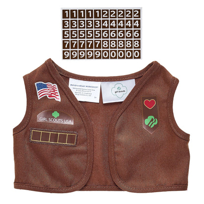 Girl Scout Cookie Teddy Bear Brownie Gift Set | BAB - US 6645