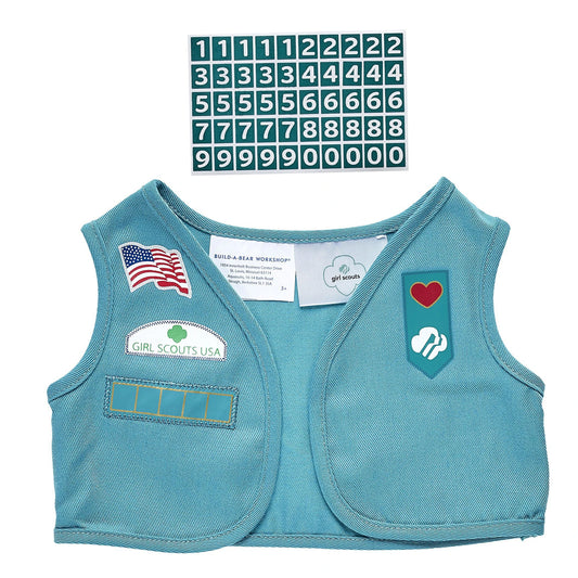 Girl Scout Junior Uniform Vest for Stuffed Animals | Build-A-Bear® - US 9927