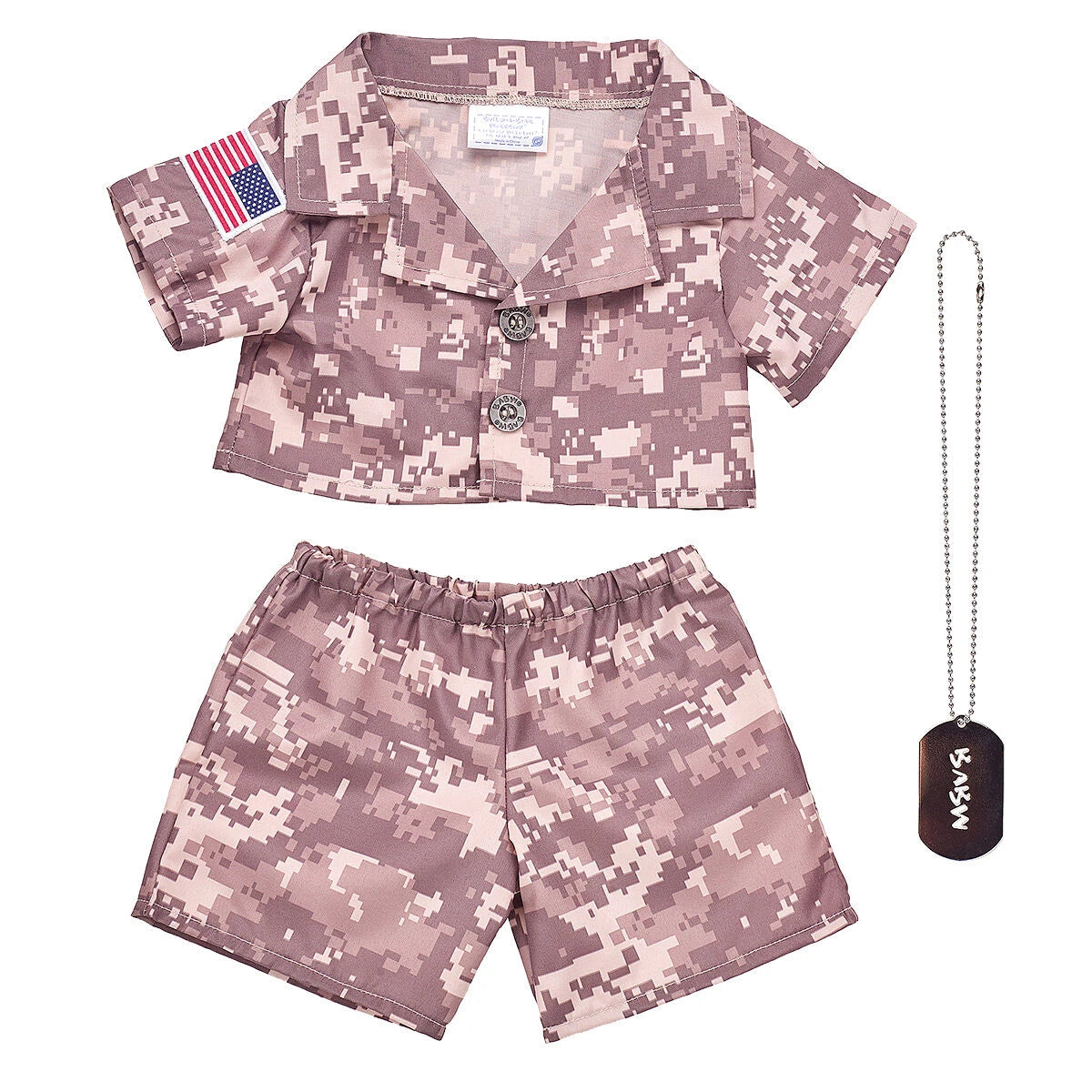 Happy Hugs Teddy Bear Khaki Camo Gift Set | Build-A-Bear® - US 1626