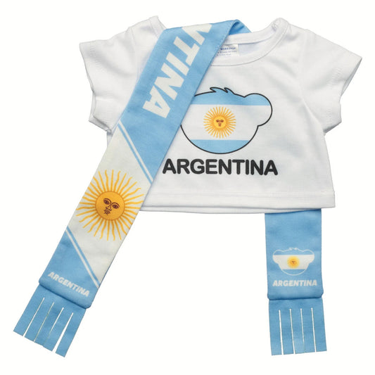 Argentina Scarf &amp; T-Shirt Set | Build-A-Bear - US 0769