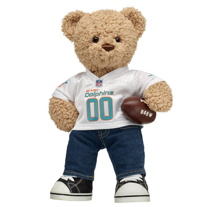 Miami Dolphins Timeless Teddy Bear Football Gift Set - US 7724