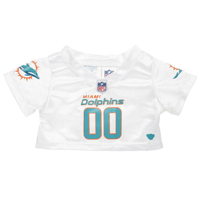 Miami Dolphins Timeless Teddy Bear Fan Hat &amp; Football Set - US 9524
