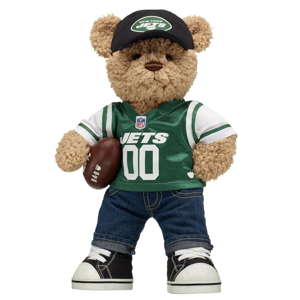 New York Jets Timeless Teddy Bear Football Gift Set - US 0163