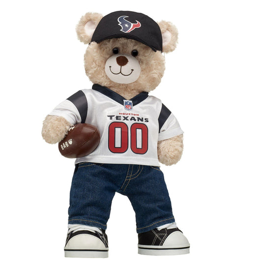 Houston Texans Fan Hat &amp; Football Happy Hugs Bear Gift Set - US 1015